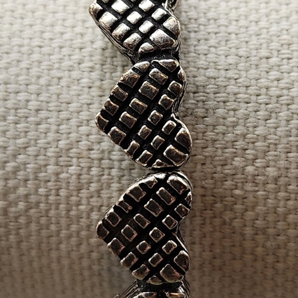 Alex & Ani Silver Vintage Sixty-Six Heart Bracelet - Picture 1 of 9